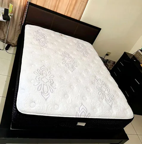 mattress luego de hacerle una limpieza